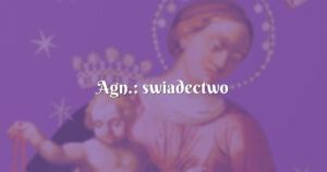 agn.: swiadectwo