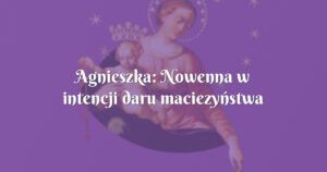 agnieszka: nowenna w intencji daru maciezyństwa