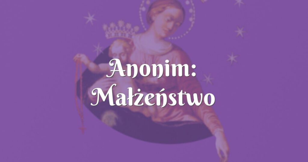 anonim: małżeństwo