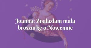 joanna: znalazłam małą broszurkę o nowennie pompejańskiej ...