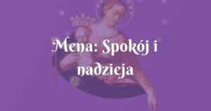 mena: spokój i nadzieja