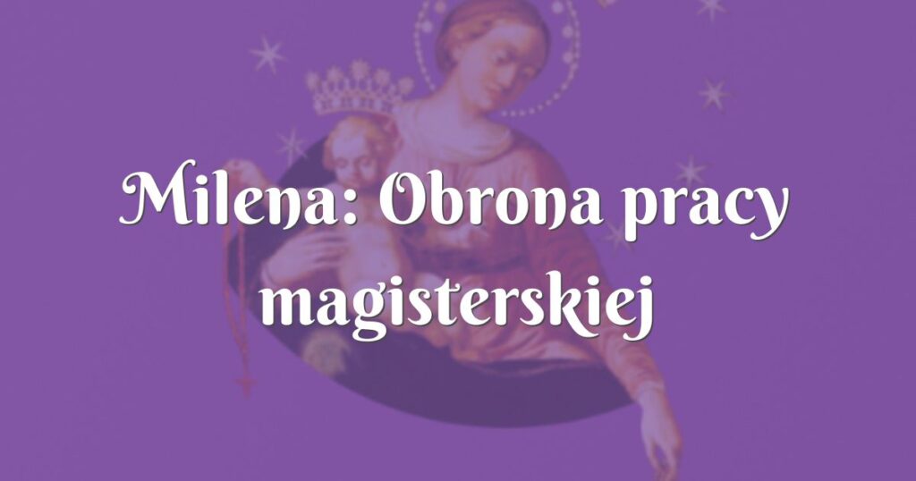 milena: obrona pracy magisterskiej