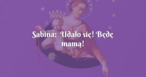 sabina: udało się! będę mamą!