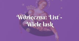 wdzięczna: list wiele łask