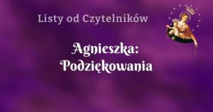 agnieszka: podziękowania