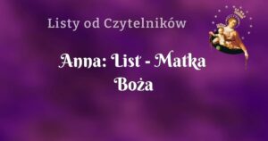 anna: list matka boża