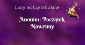 anonim: początek nowenny