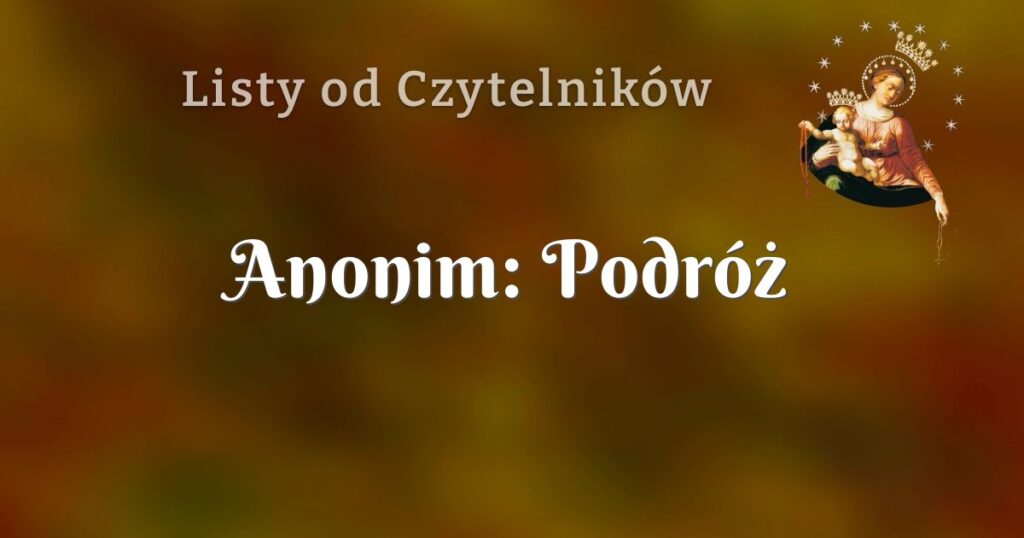 anonim: podróż