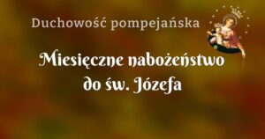 miesięczne nabożeństwo do św. józefa