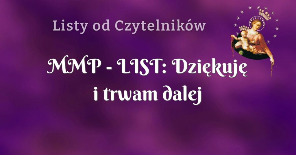 mmp list: dziękuję i trwam dalej