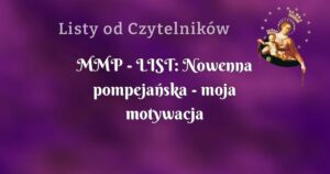 mmp list: nowenna pompejańska moja motywacja