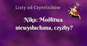 nika: modlitwa niewysłuchana, czyżby?